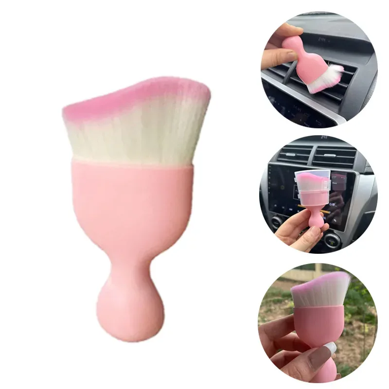 Dust Removal Sticker - Brosse de Dépoussiérage Rose pour Voiture,