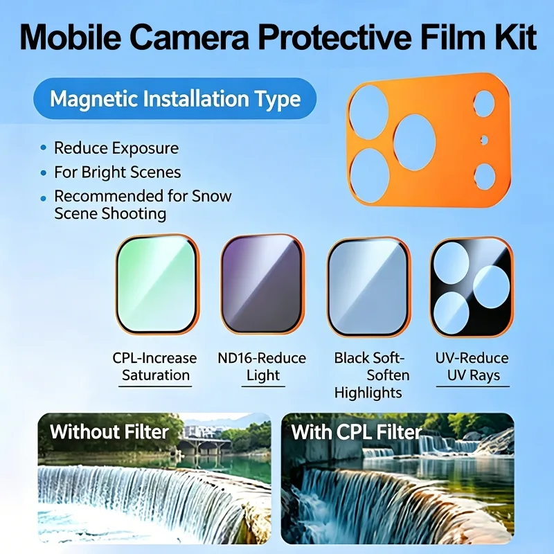 Camera Lens Protector - Protection d'objectif d'appareil photo magnétique UV