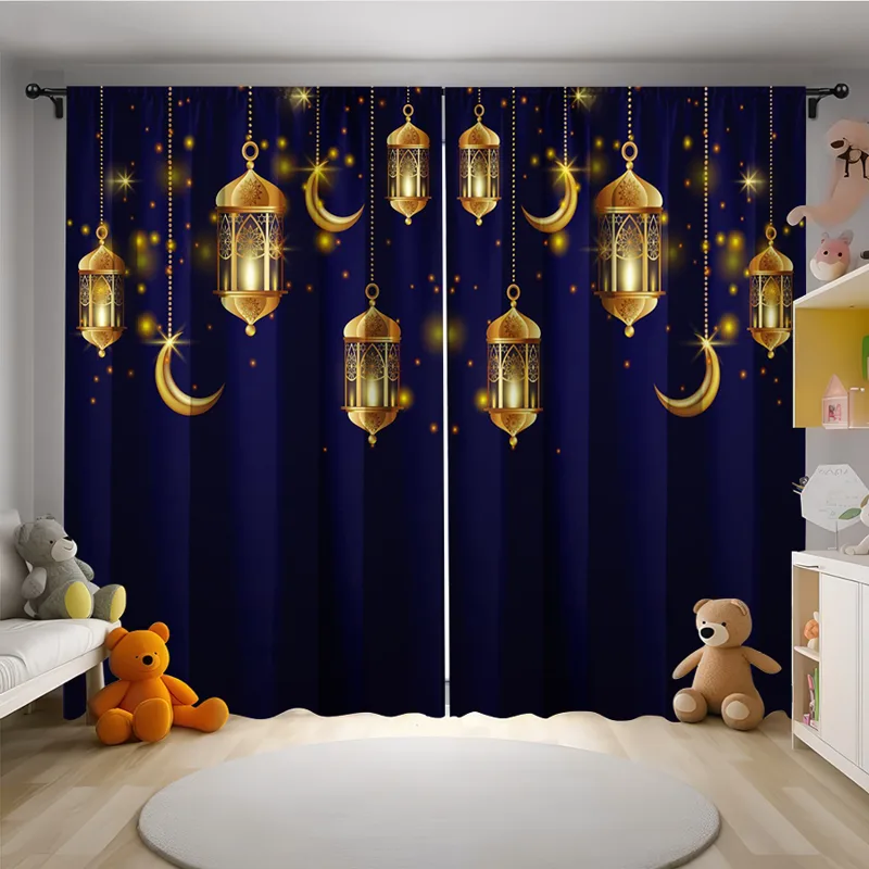 Privacy Filter 2Pack - Lot de 2 rideaux dorés à