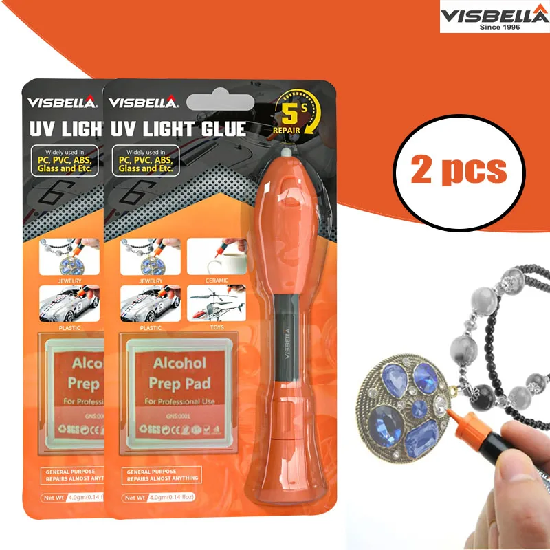 Liquid Uv Glue Kit - Visbella-Stylo à colle à lumière UV,